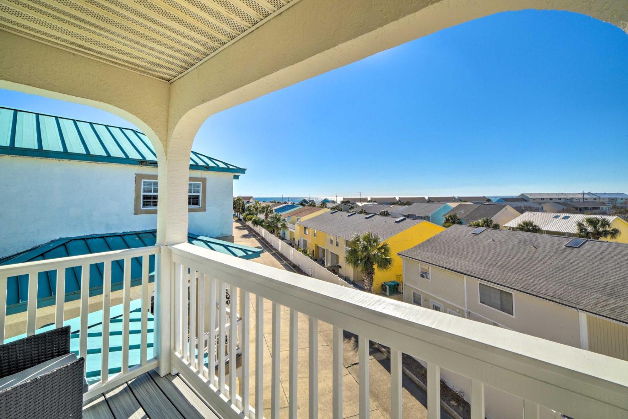 Sunny Pcb Home With Balcony Steps To The Beach! Panama City Beach Exterior foto